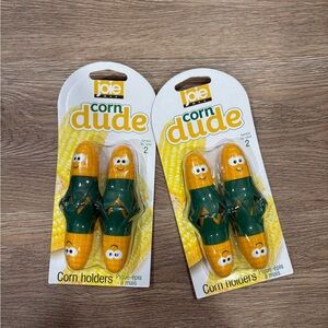 New Joie Corn Dude Corn Holders - Yellow & Green (Set of 2)